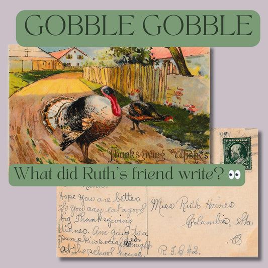 Old German Printed Thanksgiving Turkey Postcard | 1911 Hand-Colored Vintage Holiday | Divided Back Collectible Ephemera | Fall Decor Gift